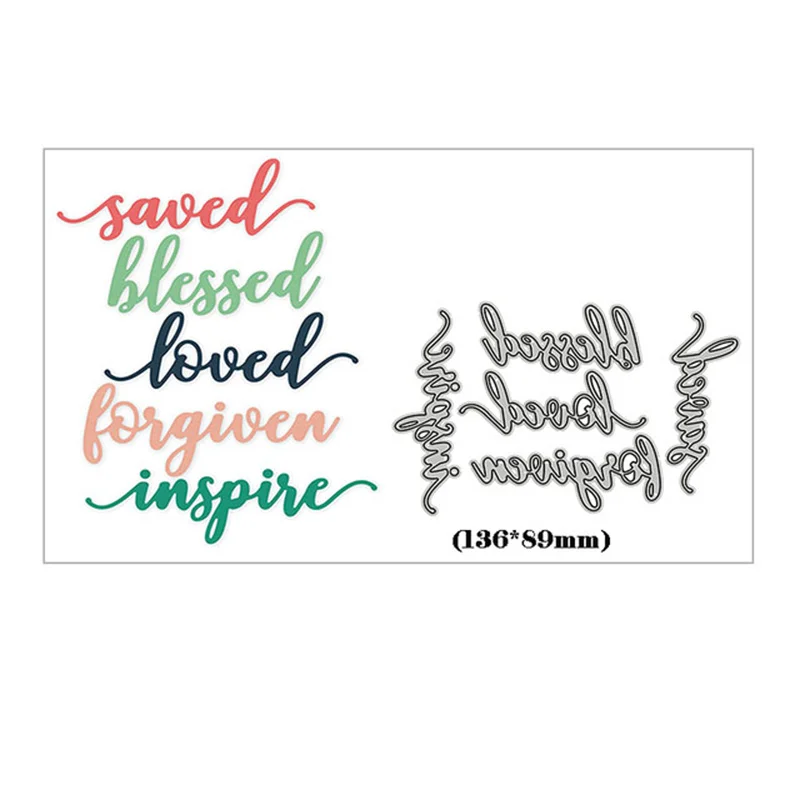 

Loved Metal Cutting Dies No Clear Stamps For DIY Diary Scrapbook Paper Craft Hand Embossed Stencils New Arrival 2023