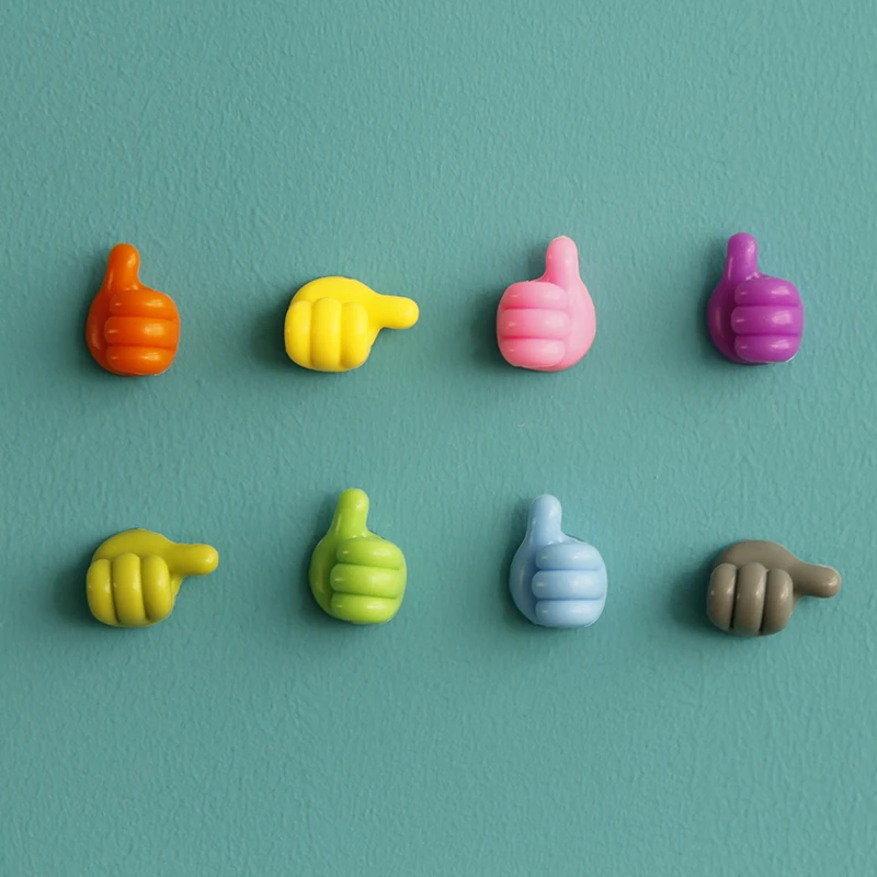 8 шт. брелок в форме пальца вверх настенный держатель с эффектом потертости 3D