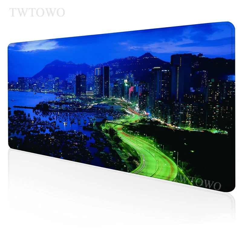 

City Mouse Pad Gamer XL New Computer Large Mousepad XXL keyboard pad Mouse Mat Natural Rubber Soft Computer Desktop Mouse Pad