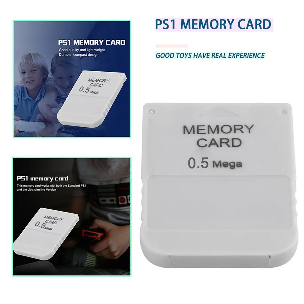 

PS1 Memory Card Mega Memory Card For Playstation 1 One PS1 PSX Game Useful Practical Affordable 0.5MB