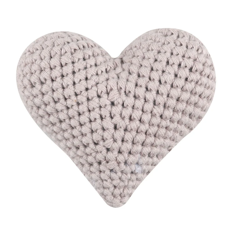 

Cute Hearted-shaped Crochet Knitting Beads for Pacifier Chain Baby Photograph