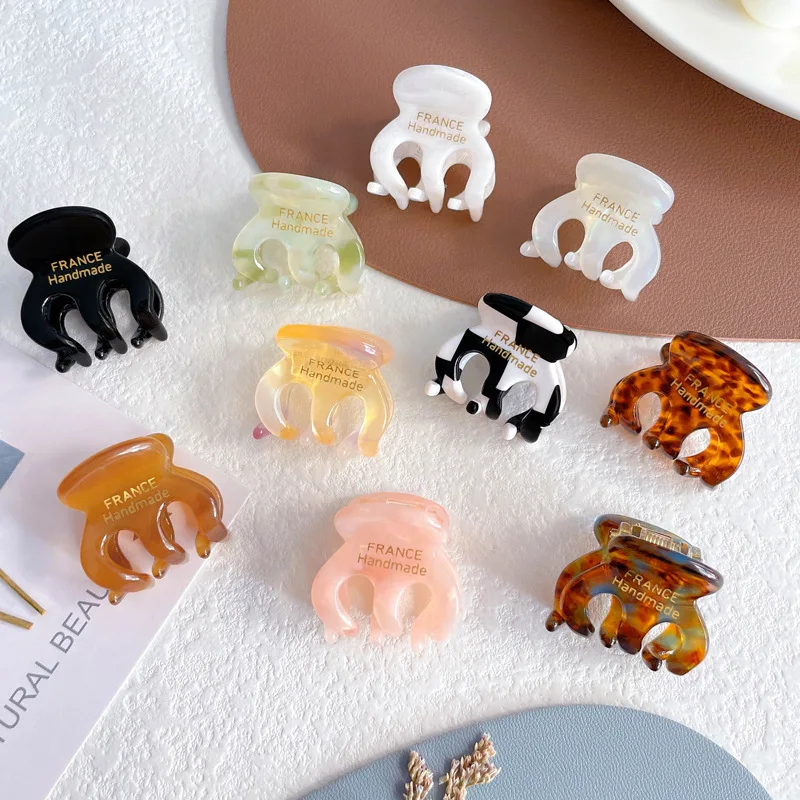 

Acetate Hair Claw Clips High Ponytail Hairpin Hair Styling Tools Headwear Ladies Hairgrip Women Barrettes Pumpkin Grab Clip