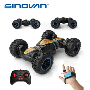 RC Car 2.4GHz 4WD Radio Control Off Road Toy High Speed Deformable Climbing Watch Control Stunt Car 