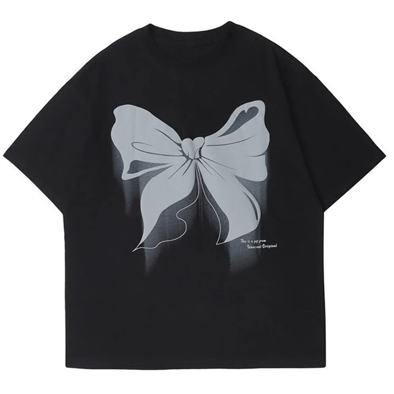 

Butterfly Print T-Shirt Men Vintage Short Sleeve Tees Tops Y2k Loose Oversized Women T-Shirt 8XL Summer Cotton Hip Hop Clothing