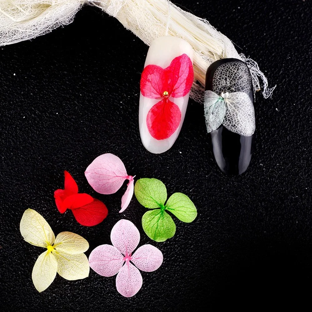 

Nail Art Dried Flower Decorations 12colors 3D Nail Decoration DIY Large Petal Sticker Gel Polish Manicure Nails Accessories 1box