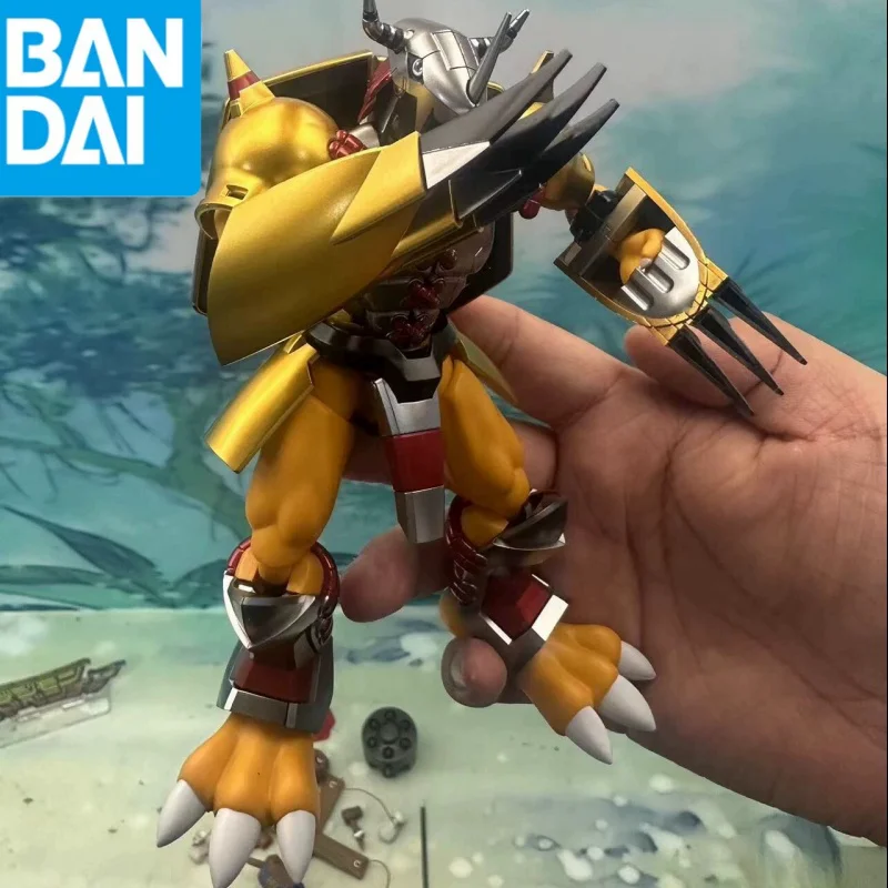 Фото Bandai натуральная фигурка Rise Frs Digimon Adventure War Greymon Metal Garurumon-пластиковая модель комплект экшн-фигурка игрушка Коллекционная №1