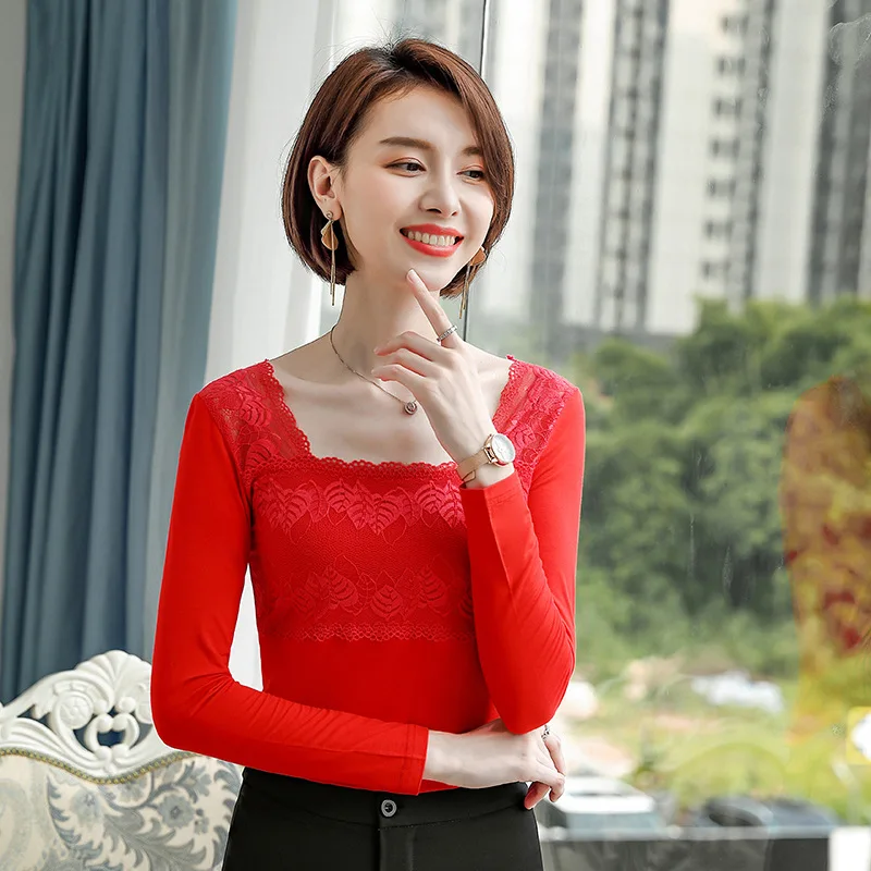 

Autumn Korean Cotton T-Shirt Women Vintage Long Sleeve Office Lady Tshirts White Slim Women Shirt Mujer Camisetas