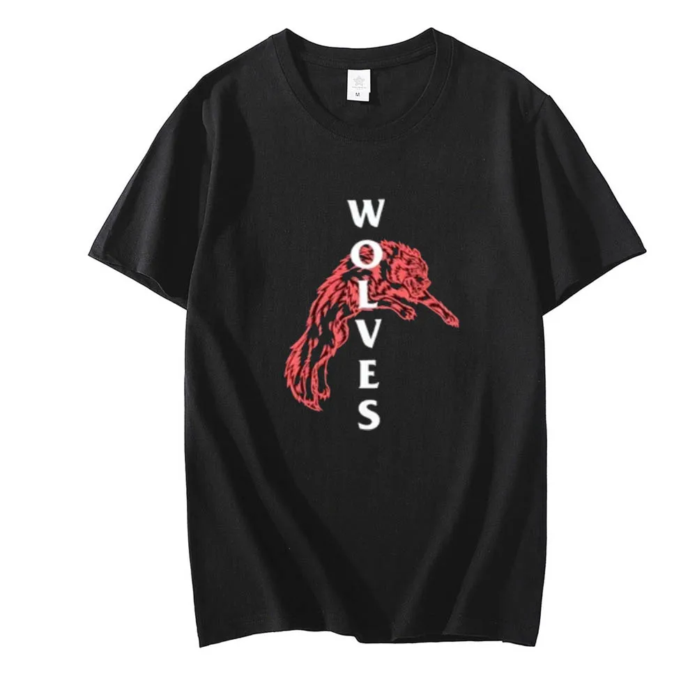 

Hot Wolf T shirt Anime T-shirt Animal Men T Shirt 2022 Streetwear Oversied Short-sleeved O-neck Men Clothing Casual Tops