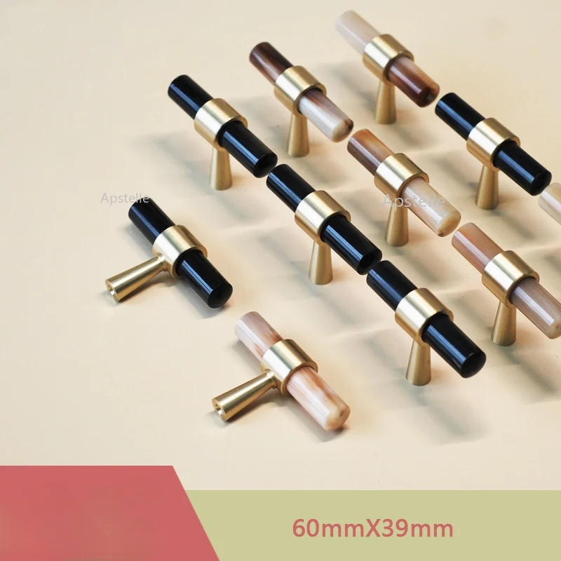 

Luxury Horn + Elegant Brass Furniture Handles Door Knobs and Handles for Cabinet Kitchen Cupboard Drawer Pulls Cabinet Knobs