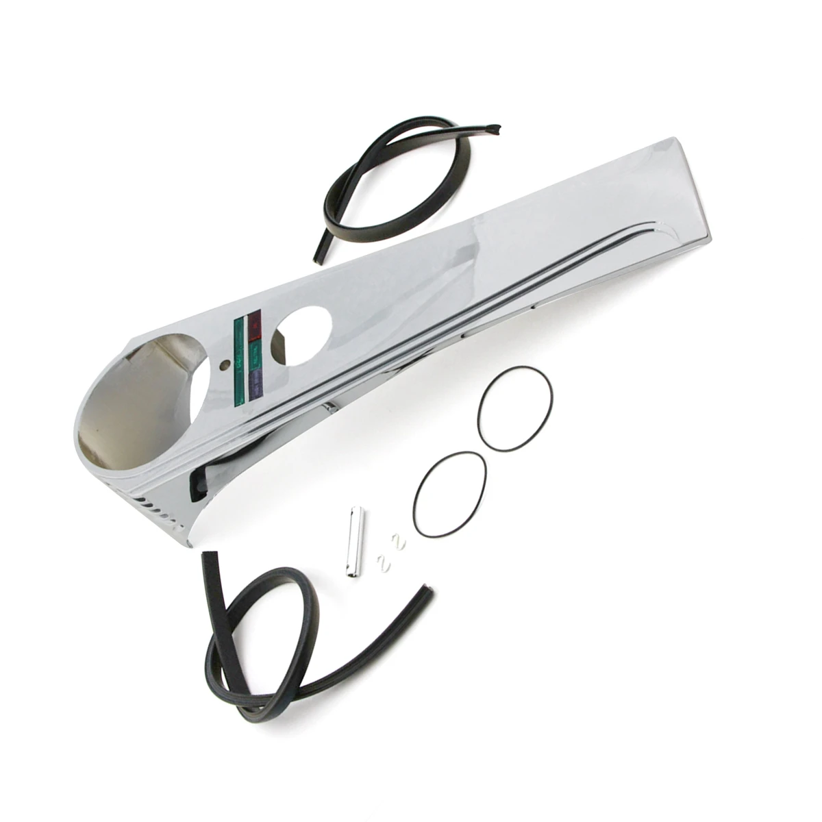 

Chrome Long Rider Dash Panel for Harley Softail Glide & Shovelhead FL FX FXST FLST FXDWG 1980-1996 Cover