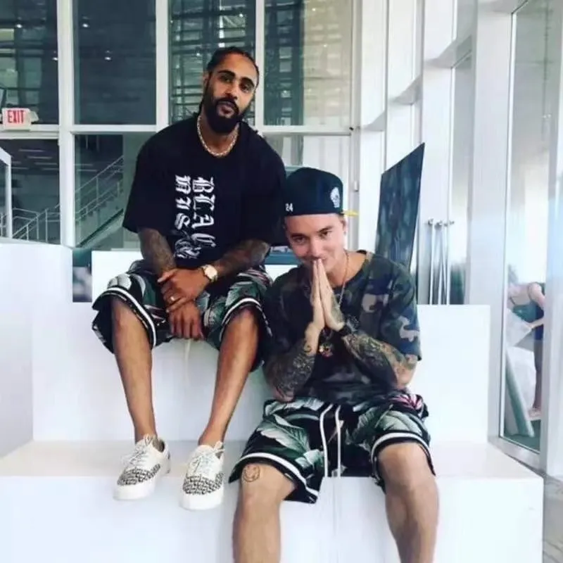 

1:1 Version 2021ss FG Flower Print Shorts Men Women Couple Cotton Beach Shorts Hip Hop High Street Oversize Casual Shorts