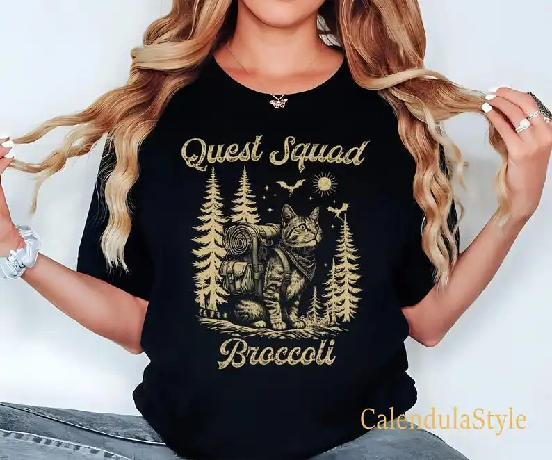 Фото Рубашка Onyx Storm Quest Squad Рубашка Broccoli Fourth Wing Merch Xaden Riorson Фиолетовый книжный топ Футболка Romantasy Fan Ridoc №1