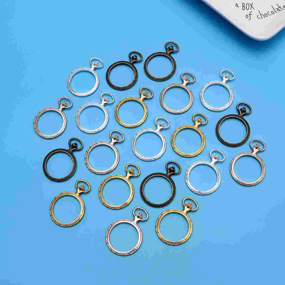 20 шт. подвески в круглой рамке для DIY серьги из эпоксидной смолы ожерелье ремесла