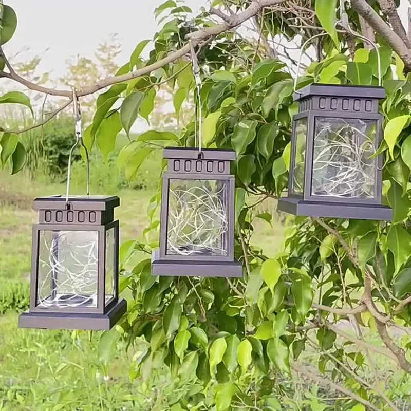 Современные фонари на солнечной энергии лампы с 30 цветами Портативные