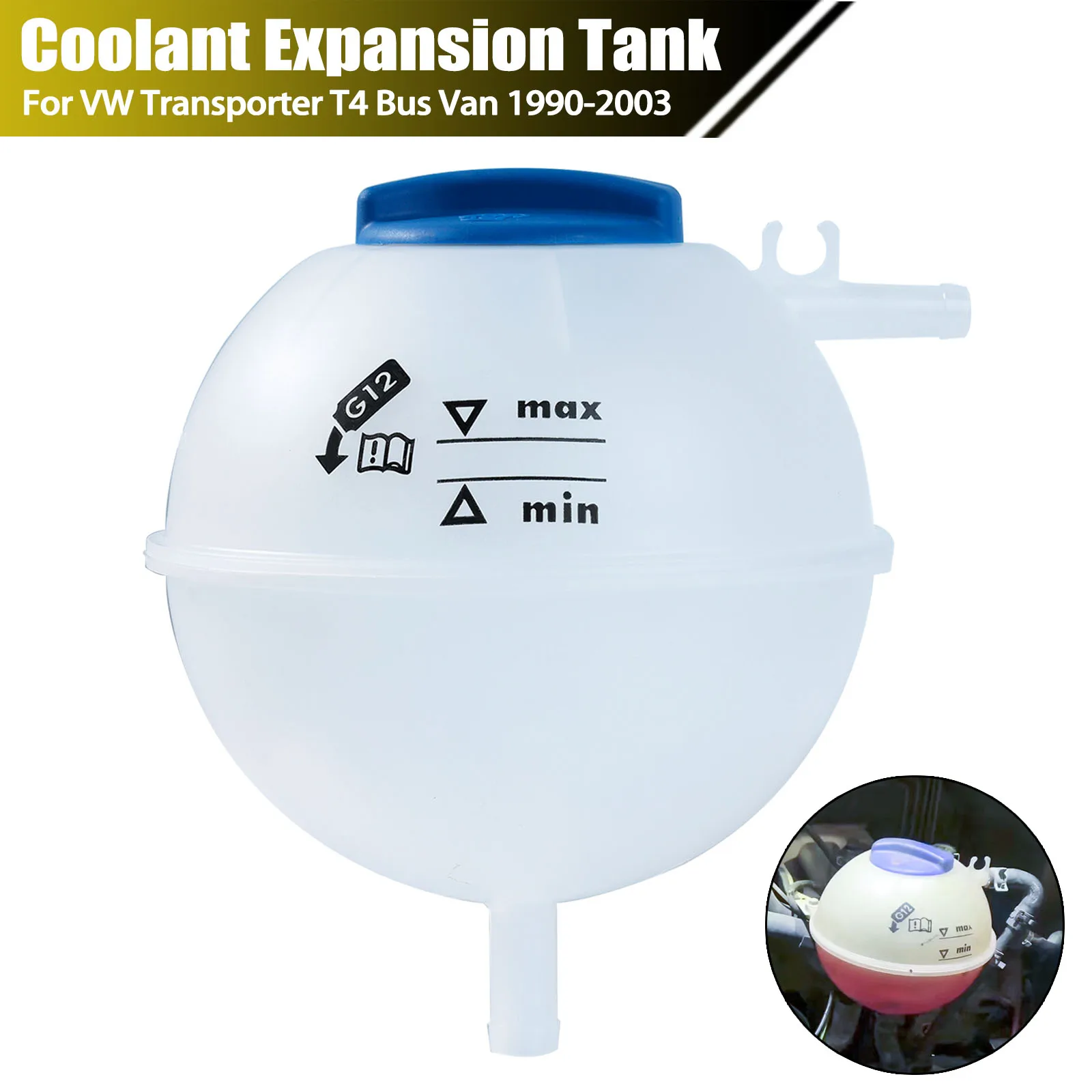 

Резервуар охлаждающей жидкости, Расширительная головка, бак с крышкой для VW Transporter Caravelle T4 1990-2003, автобусный фургон 1,9, 2,0, 2,4, 2,5, 2,8, исправление утечки