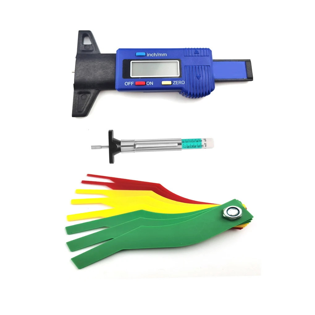 

Tire Tread Depth Gauge Lightweight Wear-resistant Measuring Tool Caliper Thickness Gauges Monitoring Accessories