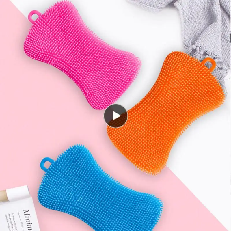 

Reusable Cleaning Brush Multipurpose Soft Dish Washing Scrubber Multifunctional Dish Brush Cleaning Brushes