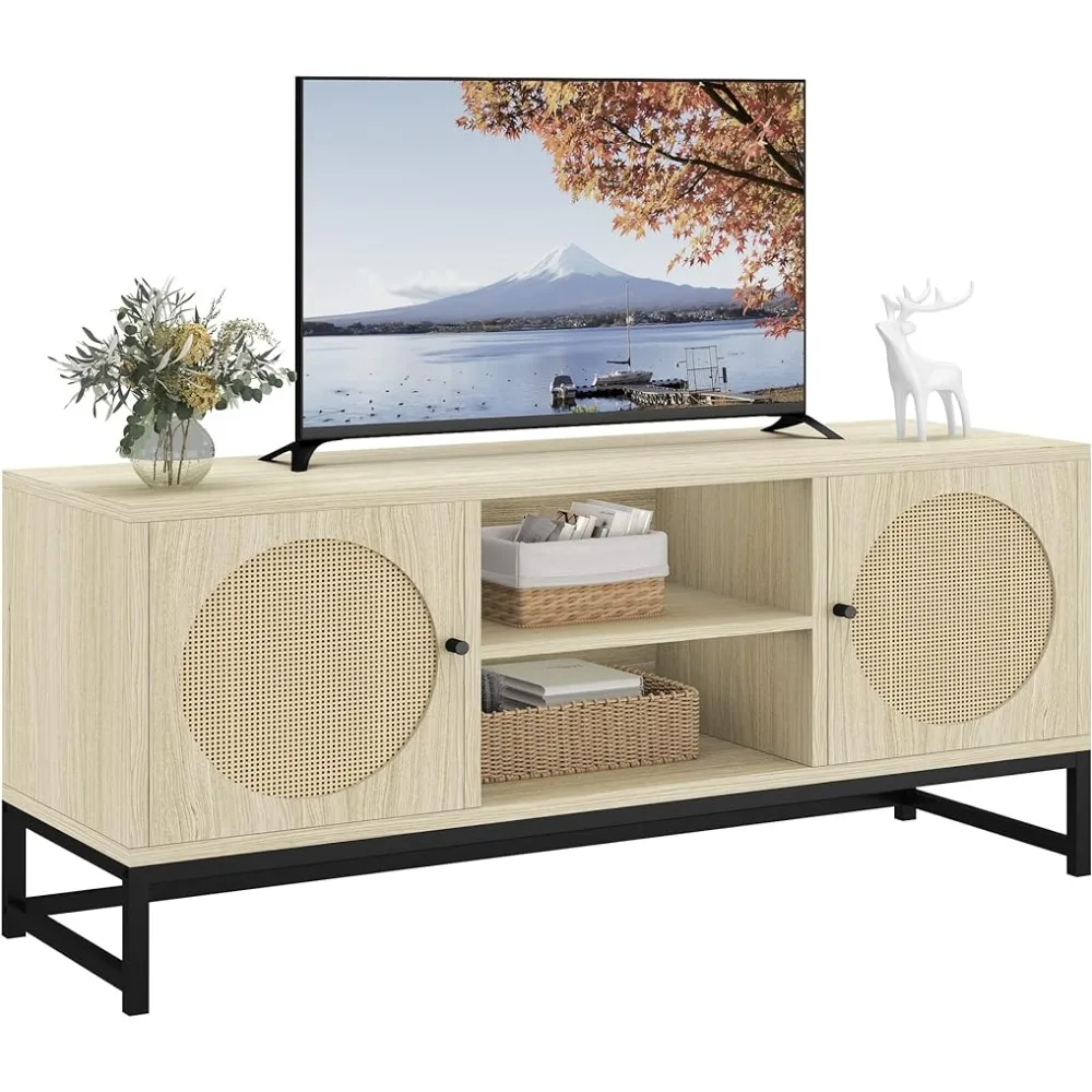 

Tv Cabinet Free Shipping Tv Stand Living Room Furniture Boho Farmhouse Entertainment Center Television Stands Media Console Home
