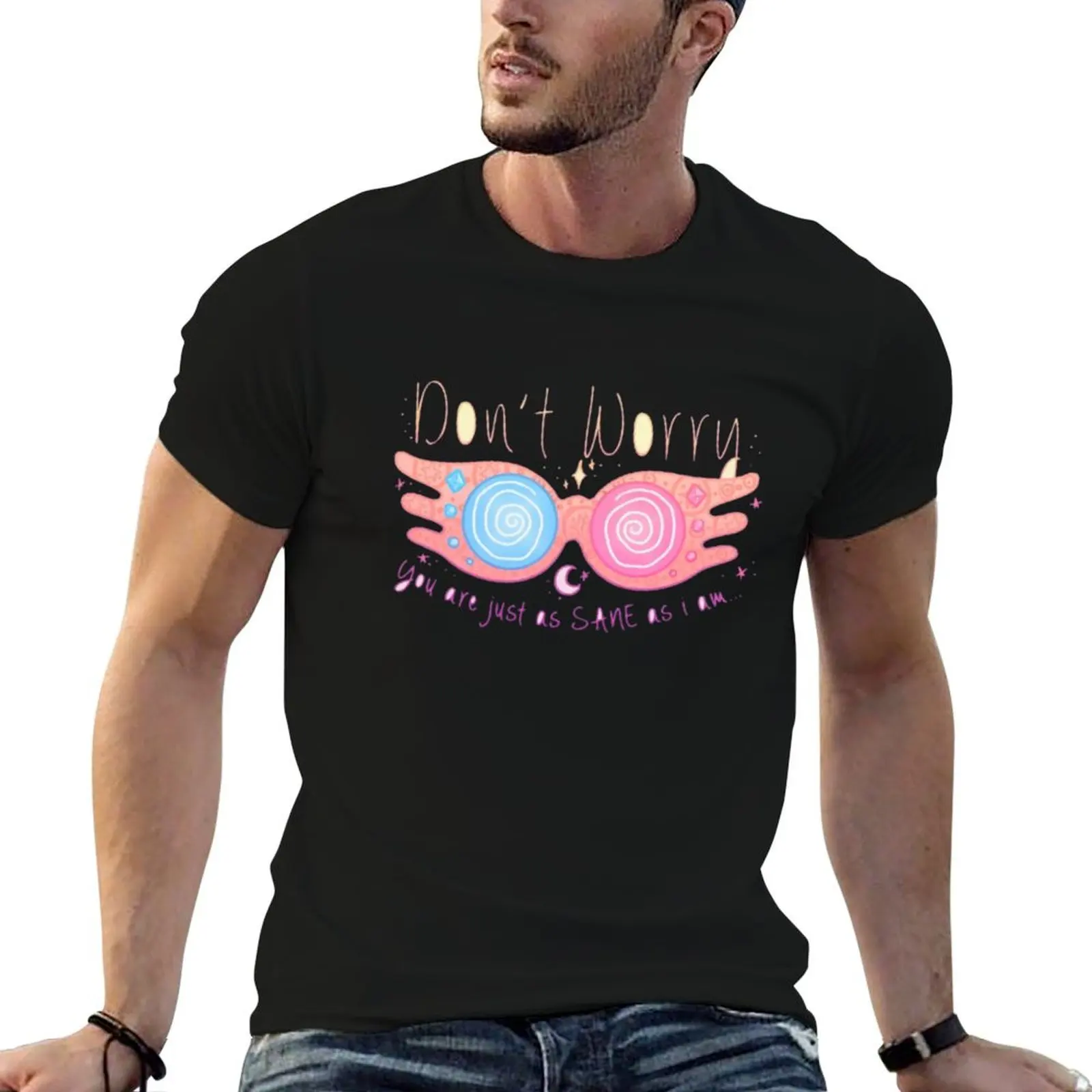 Футболка Не волнуйтесь ты просто как сатак летняя одежда рубашки простые