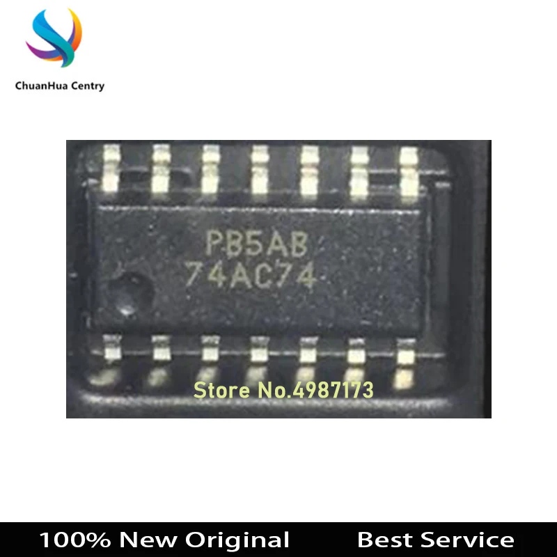100% оригинал 10 шт./лот 74AC74SCX SOP14 в наличии