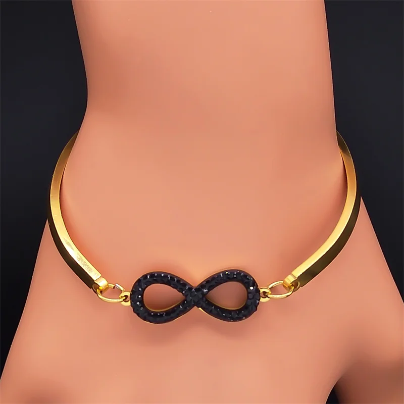 

Infinite Loop Symbol Bracelet for Women/Men Stainless Steel Infinity Charm Bracelets Friendship Jewelry Girl Bangles pulseiras