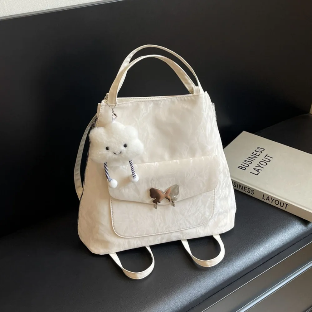 Большой вместительный рюкзак-тоут с бабочкой в корейском стиле сумка через плечо