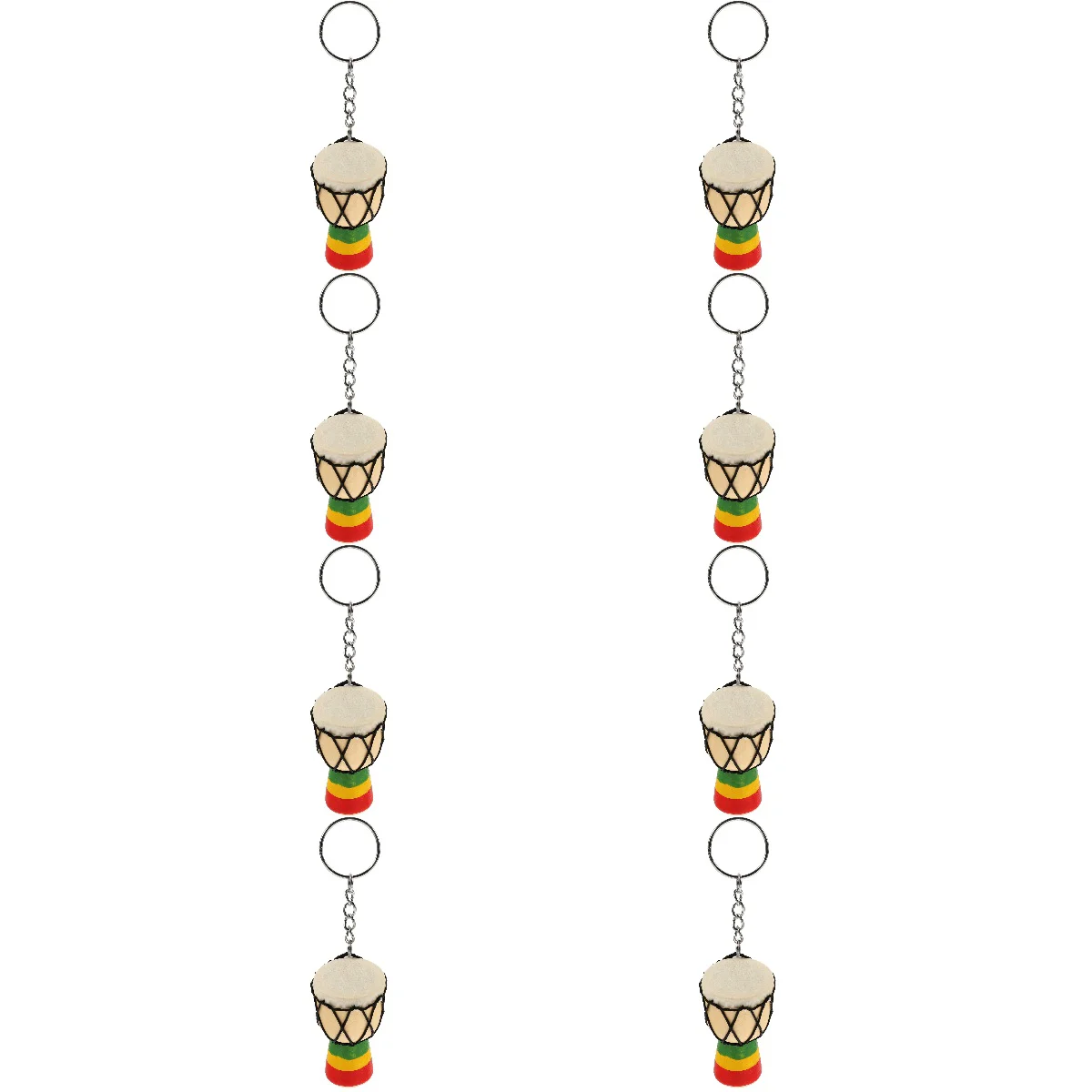 

Key Chain Music Instrument Pendant African Drum Chains Ornament Rings Lovely Handbag Hanging Decor