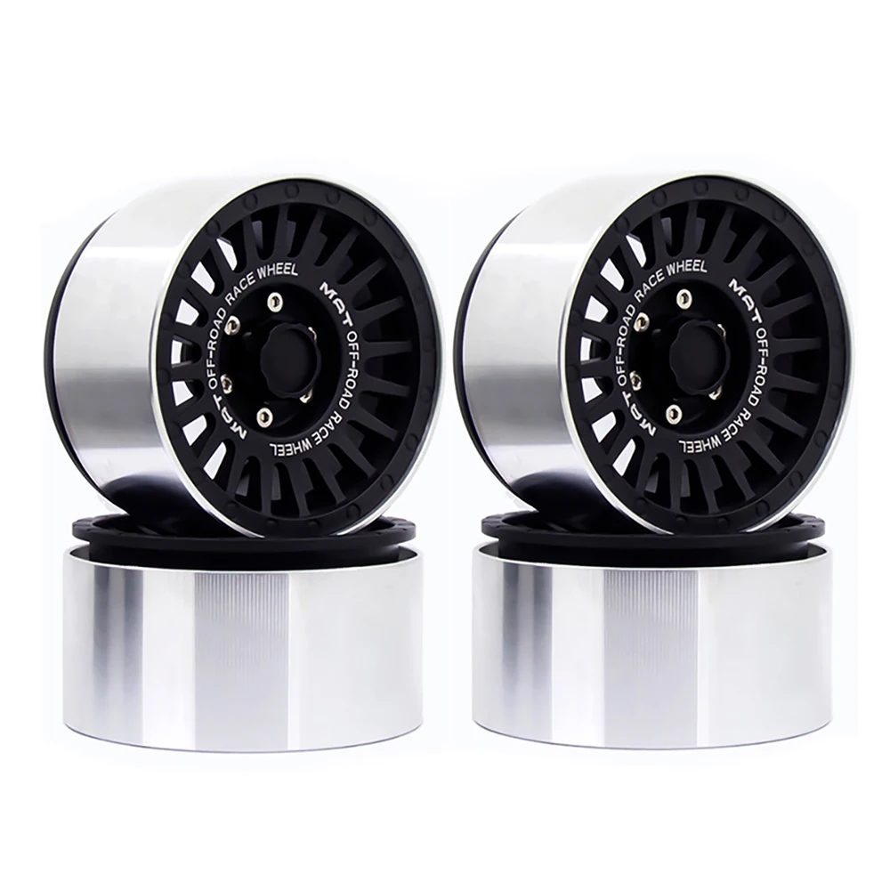 

1/4PCS 1/10 RC Rock Crawler Aluminum 2.2 Beadlock Wheel Rims for Axial SCX10 RR10 G53 Traxxas TRX4 TRX6 RR10