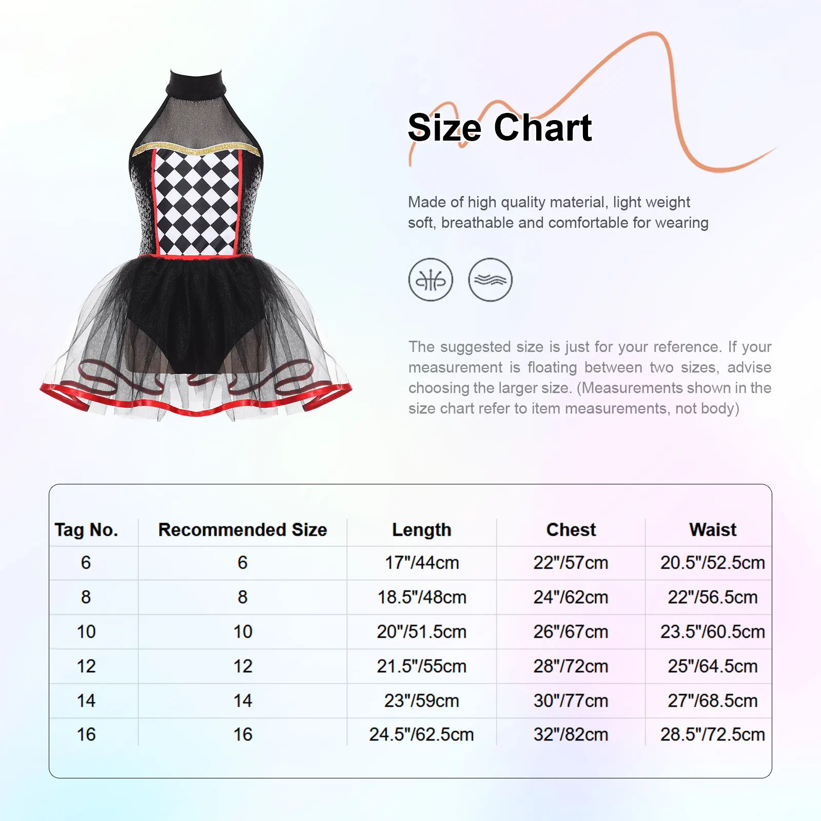 Костюм клоуна для девочки Сетчатое платье-пачка с блестками костюм костюма на