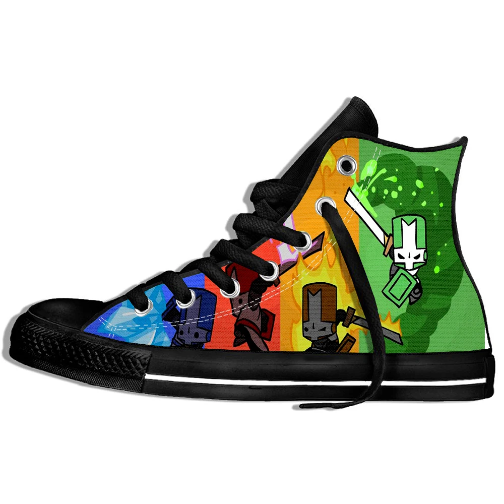 

All Over Print Men Women Funny Sneakers Castle Crashers Knights Pattern Graphic Lightweight Casual Shoes