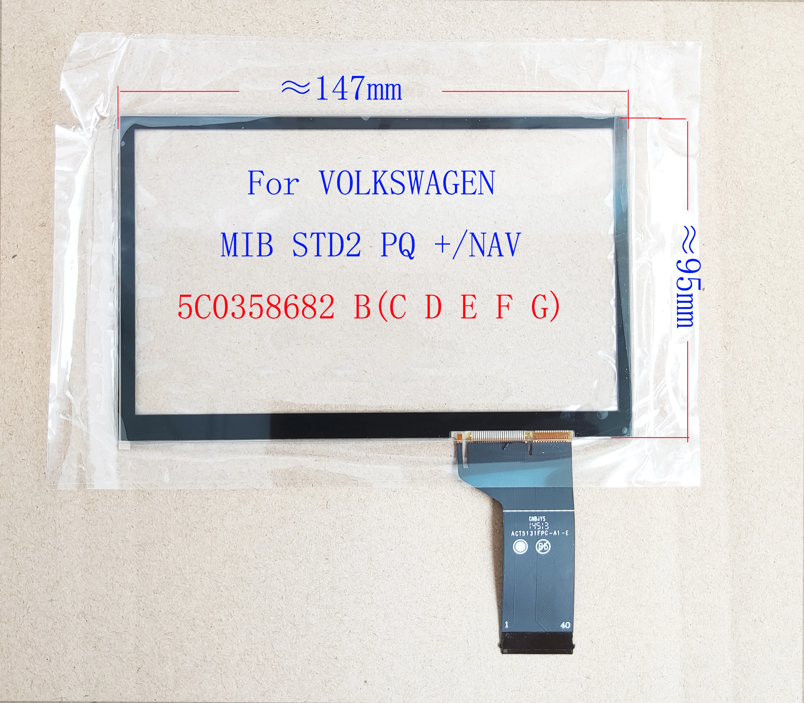 

6,5-дюймовый 40-контактный сенсорный экран для VW Golf Polo Jetta Passat CC Tiguan Caddy Amarok, автомобильный радиоприемник, мультимедийный плеер, навигация