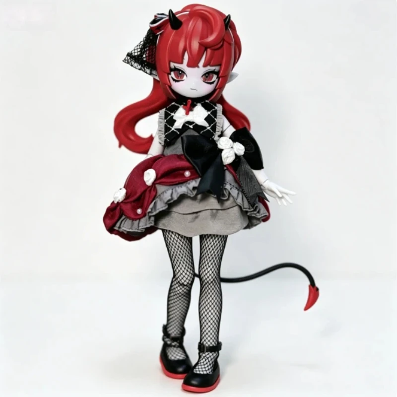 Фото Официальная оригинальная фигурка Cooze 1/8 BJD «Рога дьявола» в закрытой упаковке, шарнирная, модный настольный декор, изысканный подарок-игрушка №2