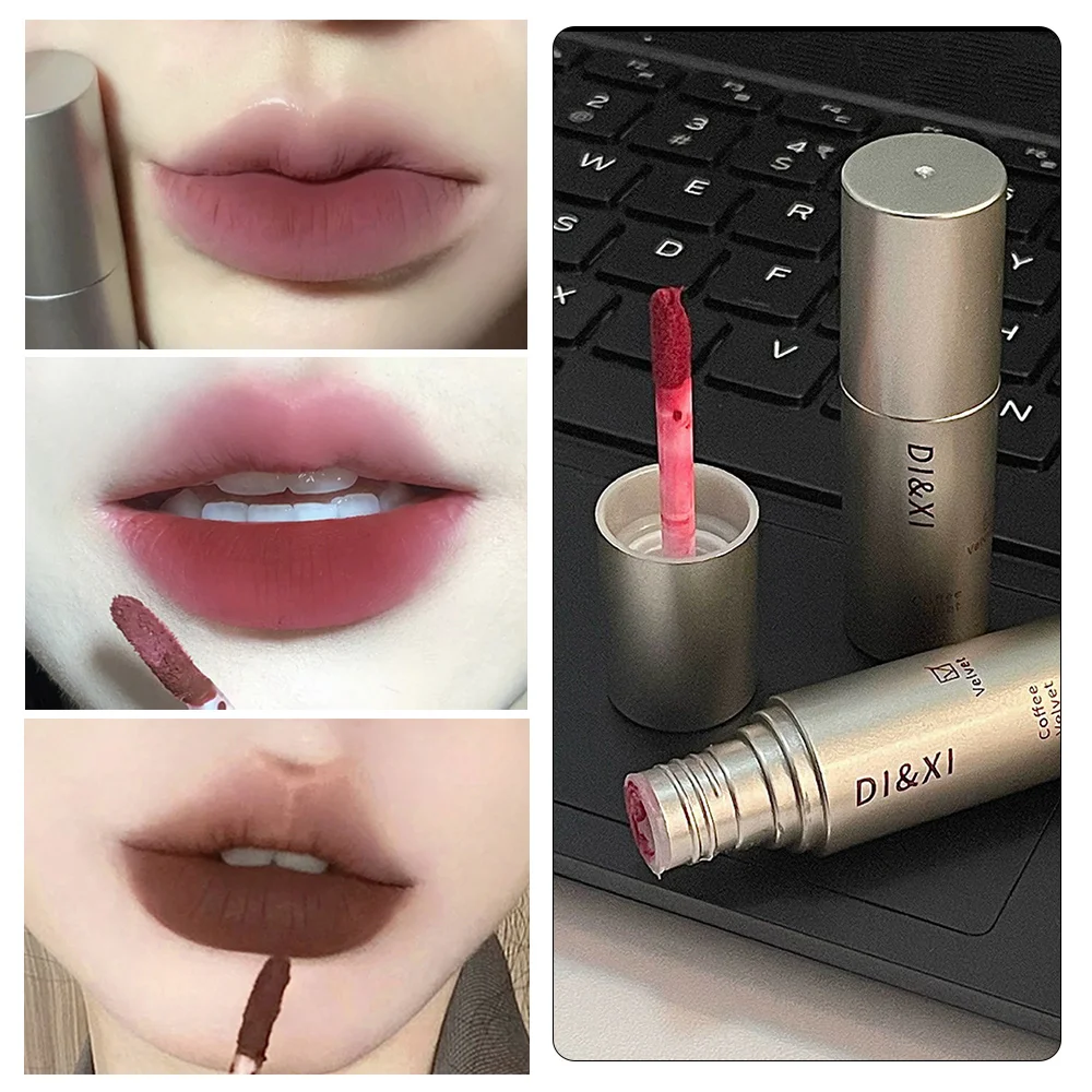 

Velvet Lip Glaze Matte Lip Gloss Whitening Natural Waterproof Long Lasting Liquid Lipstick Women Red Lip Tint Beauty Cosmetic