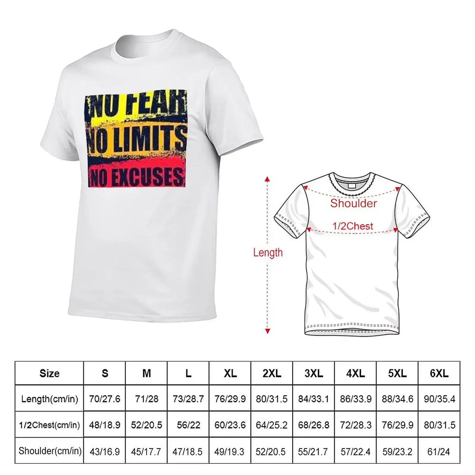 Футболка No fear limits excuses новое издание для мальчиков белые футболки с животным