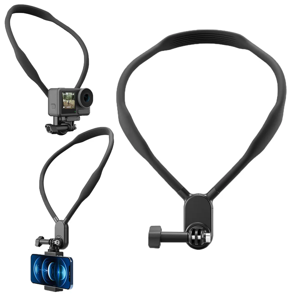 

Silicone Neck Hold Mount SE for Insta360/DJI/Hero Action Smartphone Magnetic Action Sports Camera Accessories