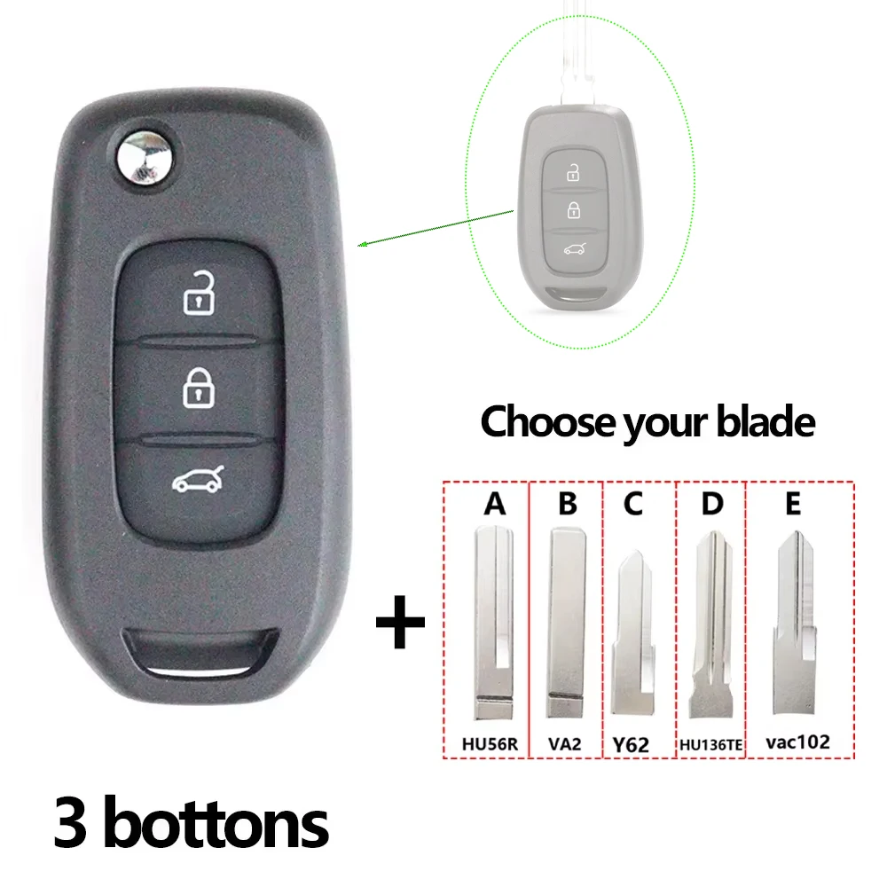 

Обновление/модифицированный складной автомобильный брелок для ключей/корпус для ключей/корпус для ключей для Renault Duster/Sandero//Dacia/Logan/Lodgy/Dokker/Trafic/Clio 4