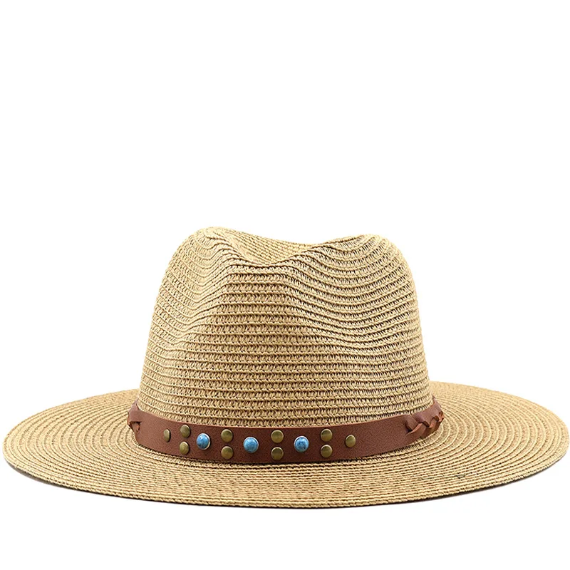 

Шляпа от солнца, джазовая соломенная фетровая шляпа, новинка 2023, летняя женская шляпа, Пляжная фетровая шляпа, летняя шляпа для мужчин и детей