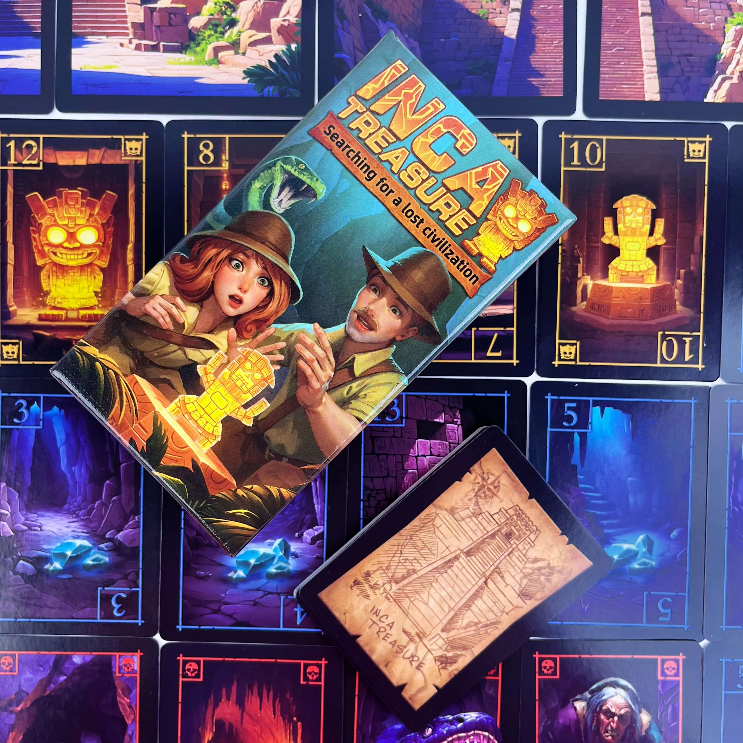 Фото Инканская игра-головоломка: стратегическая настольная игра для 3-8 игроков (от 14 лет) – Блэф, ставки и соревнование на выживание! №4
