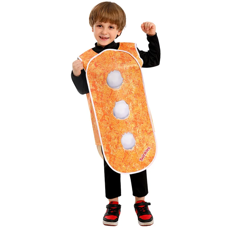 Детский костюм госпожи Twinkies еда наряды кремовый золотой бисквит туника забавный