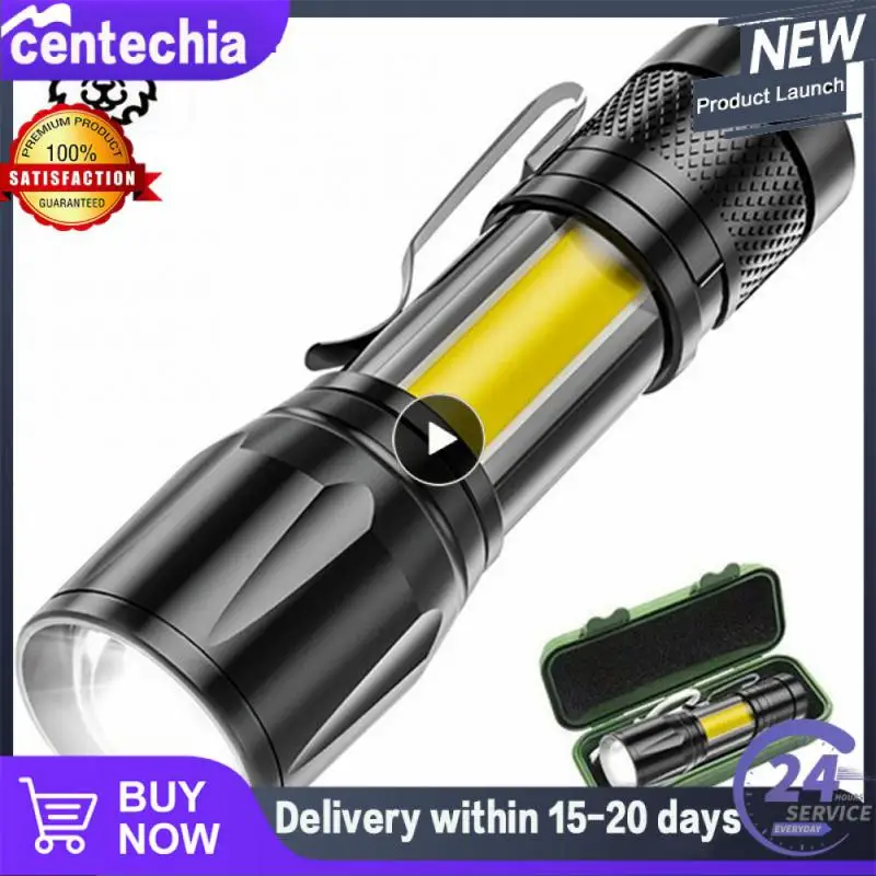 

1~10PCS Portable rechargeable zoom led flashlight XP-G Q5 Torch Lamp Lantern 2000Lumen Adjustable Penlight Waterproof mini