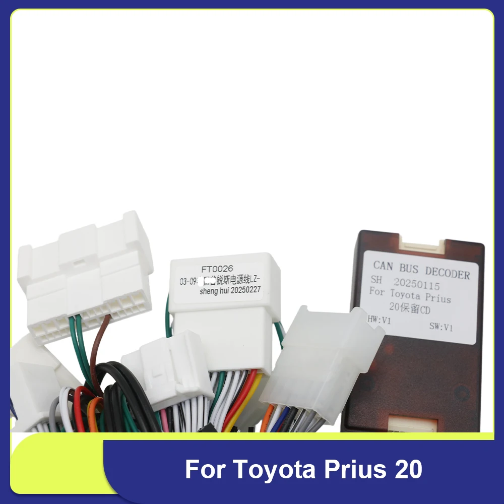 Фото Кабель-адаптер для подключения 16-контактного CANBUS декодера для Toyota Prius 20 (2003-2009) к Android-радио №2