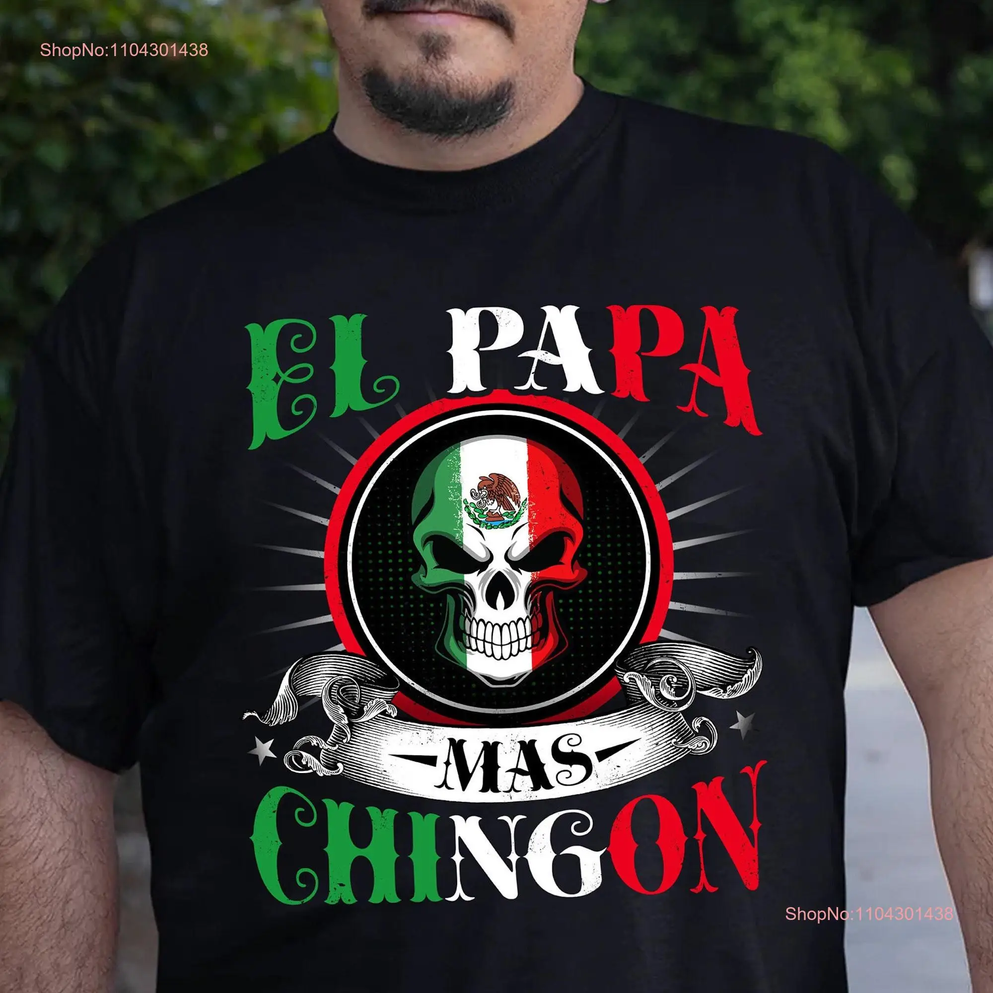 Футболка El Papa Mas Chingon подарок для папы день отца Playera Dia delordi tio padrino идея крестного