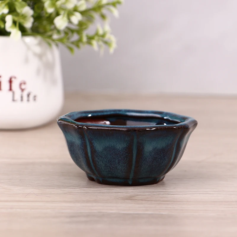

1PC 7.5*3.5cm New Bonsai Bonsai Pots Pots Breathable Stoneware With Holes
