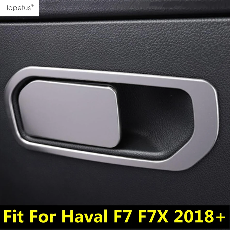 

For Haval F7 F7X 2018 - 2022 Car Gloves Box Handle Sequin Decoration Cover Trim Stainless Steel Interior Accessories Parts