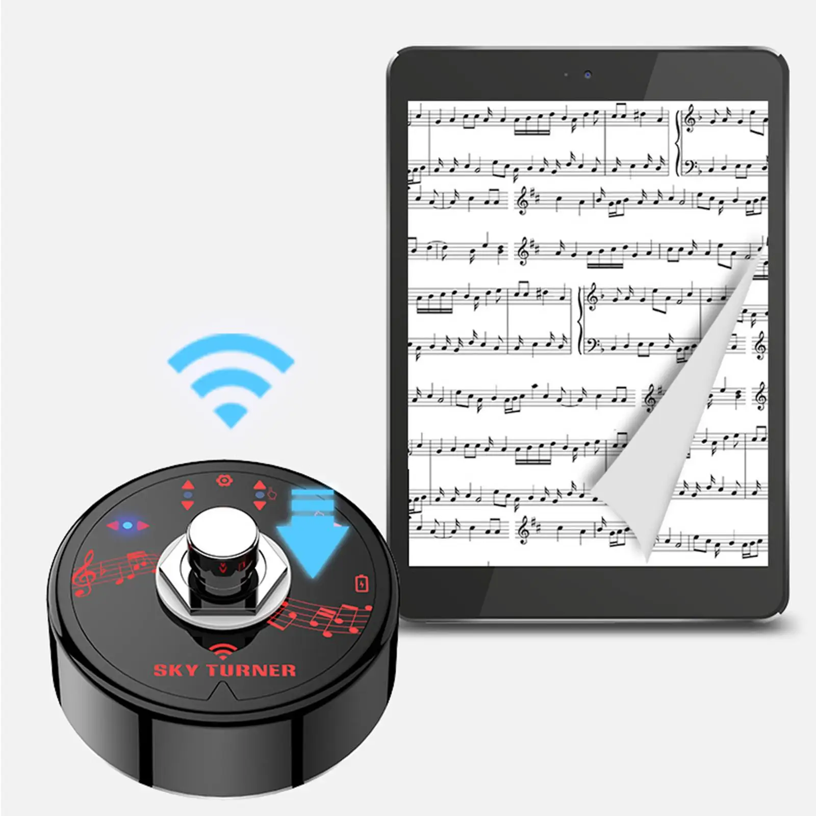 

Rechargeable Wireless Page Turner Foot Pedal for Software Reader