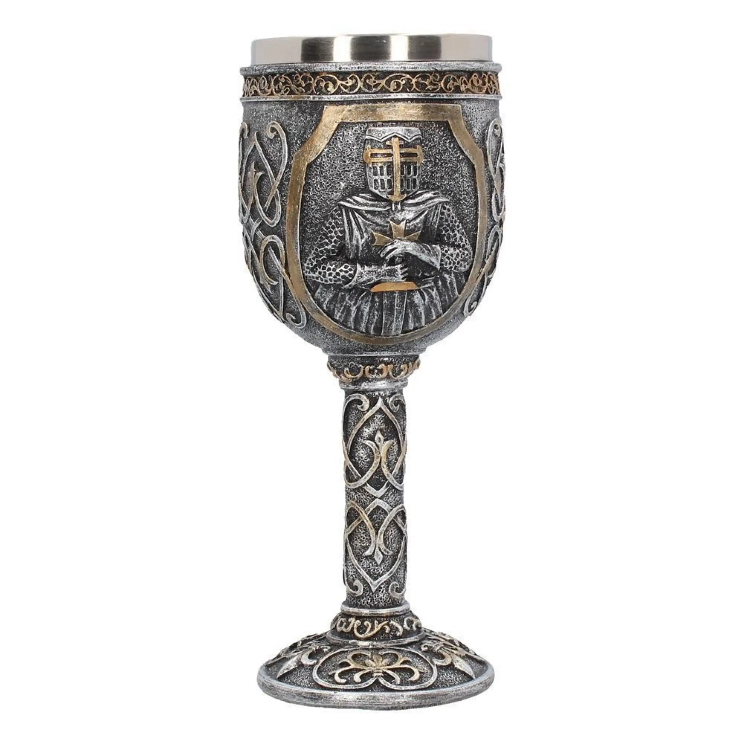 

3D Gothic Goblet Iron Throne Tankard Stainless Steel Resin Beer Mugs Skull Coffee Mug Wine Glass Cup Father's Day Gift