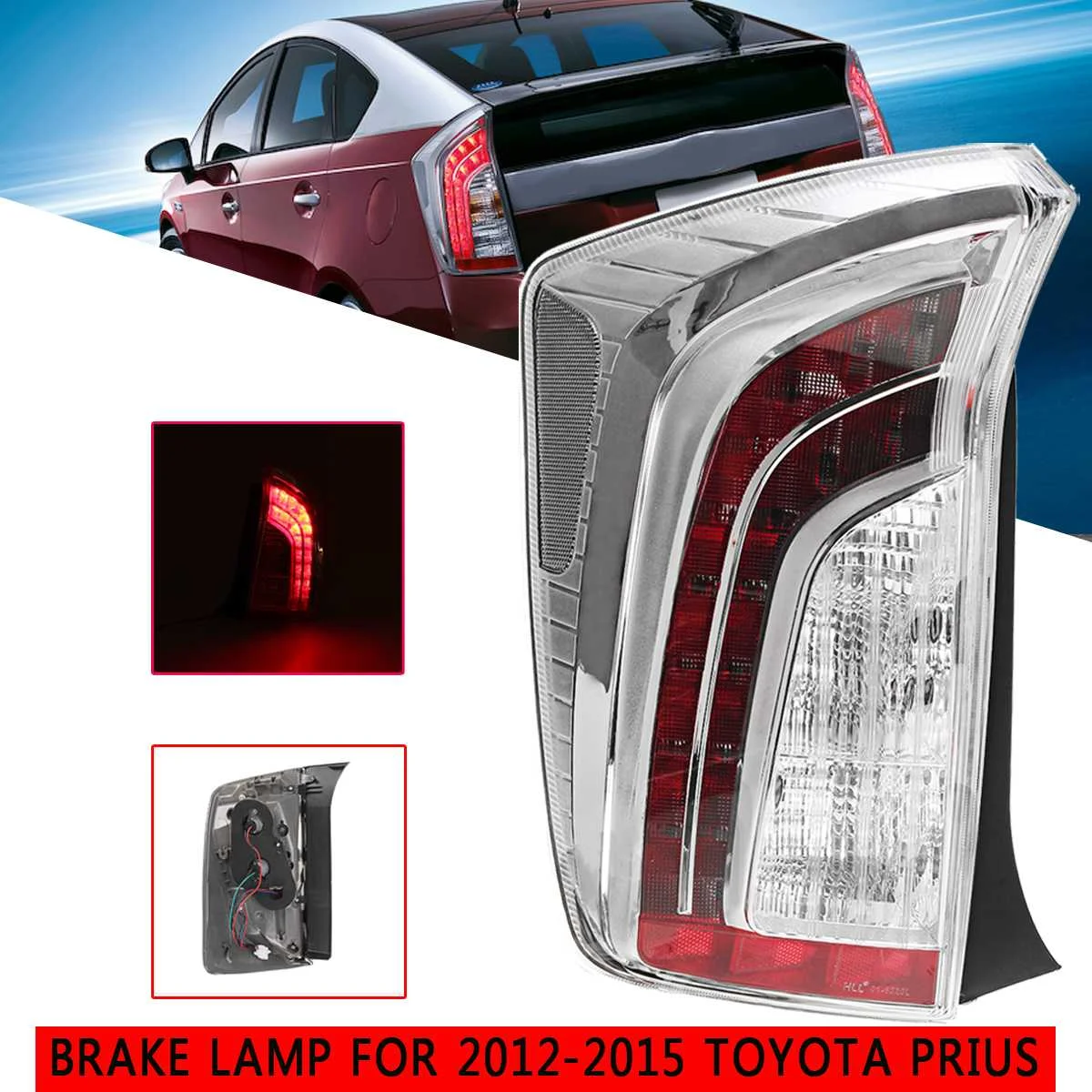 

1PC For Toyota Prius 2012-2015 Rear Left Tail Light Brake Lamp Warning Light Turn Signal Rear Bumper Light Tail Light Assembly