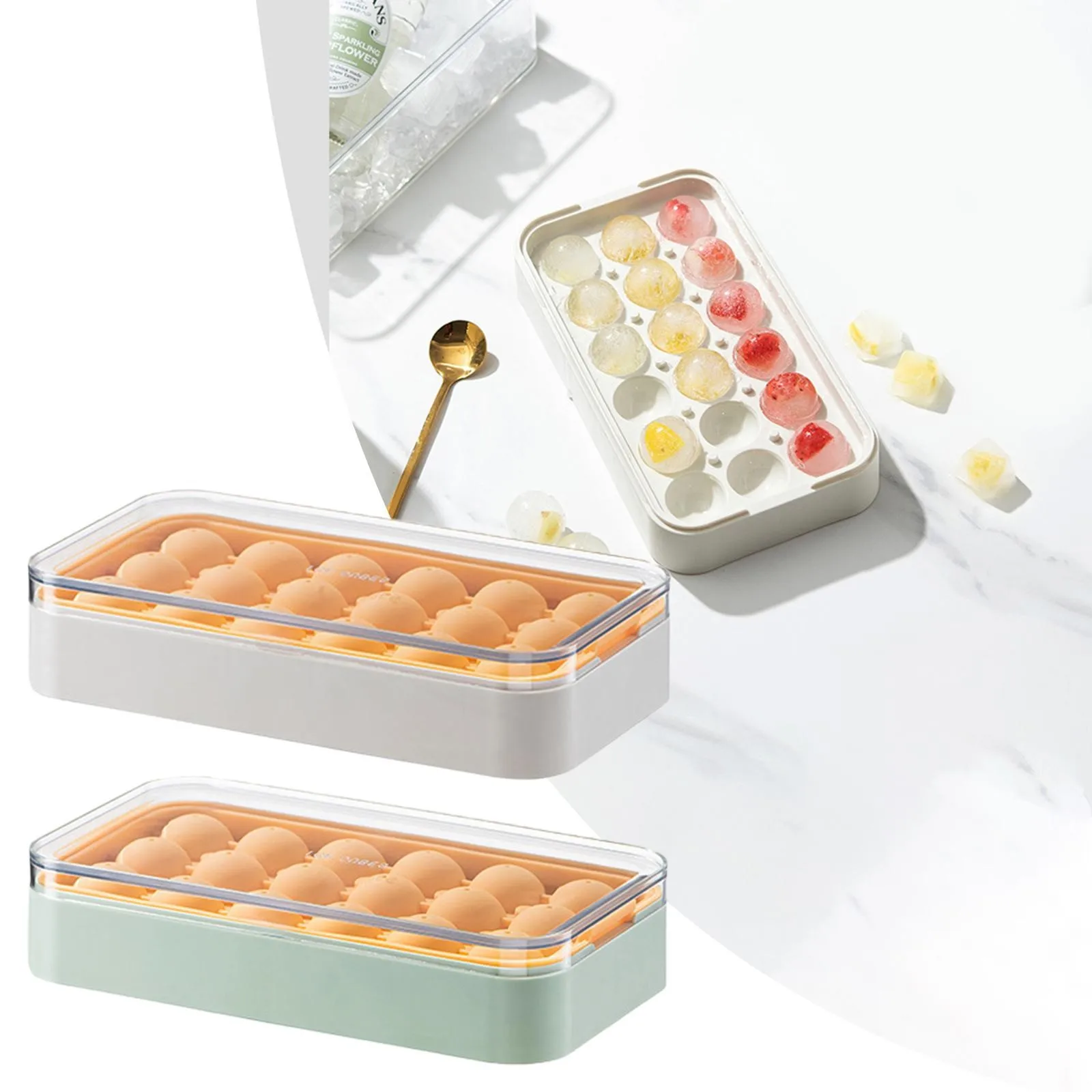 Гибкие силиконовые формы для заморозки льда виски 18 штабелируемые простые лотки