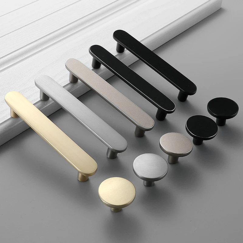 

Cabinet Drawer Handle Gold Silver Black Modern Simple Style for Furniture Cupboard Wardrobe Door Pull Round Knob