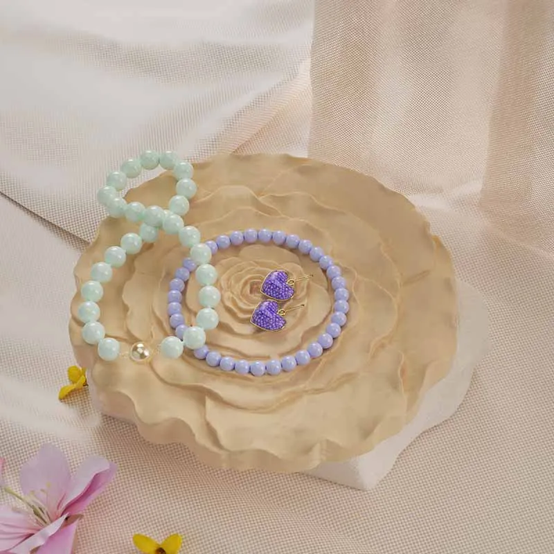 Поднос для хранения ювелирных изделий в виде Розы искусственная зернистая